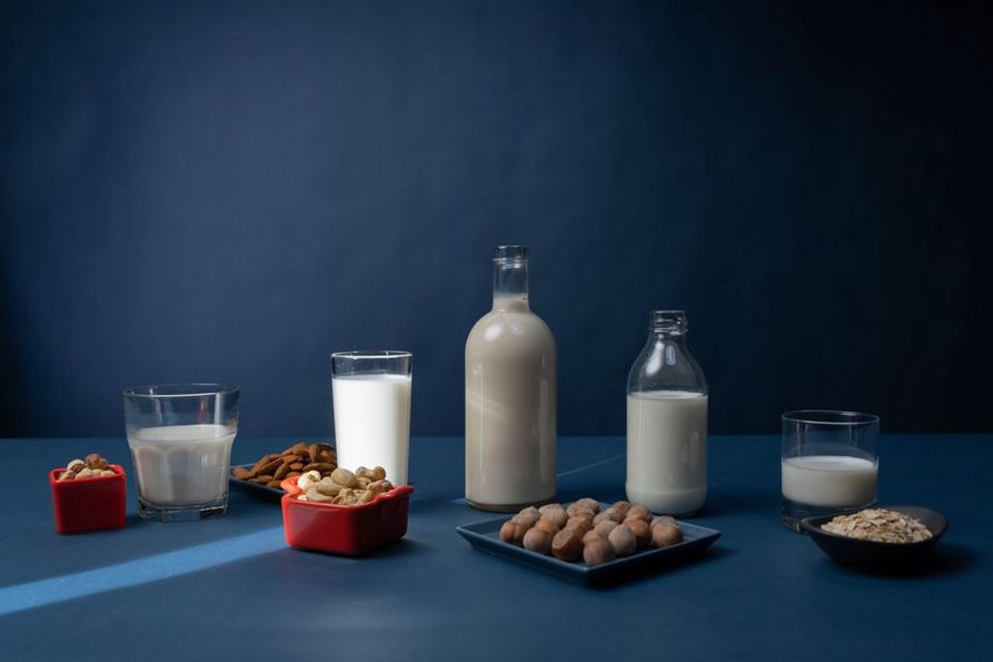 Various dairy alternatives for gut-sensitive diets