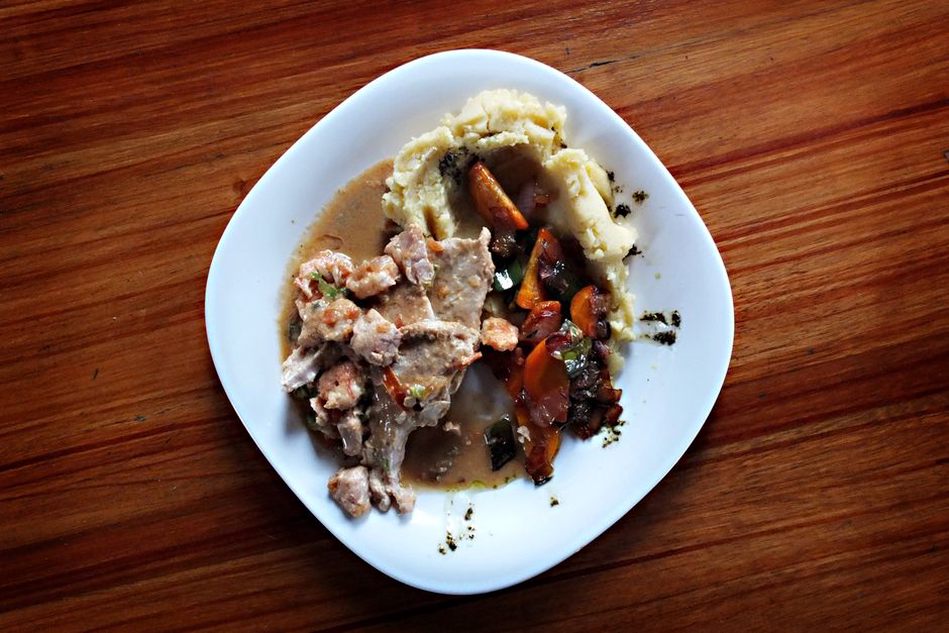 Example of a balanced paleo meal during the elimination phase