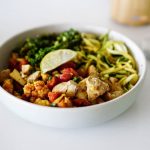 Freshly prepared batch of paleo meals ready for the week