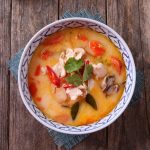 Coconut milk adds richness to a pot of soup