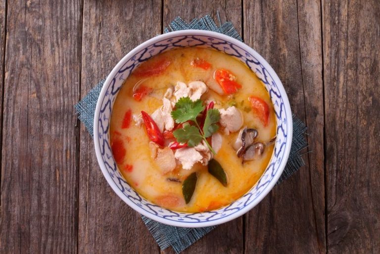 Coconut milk adds richness to a pot of soup