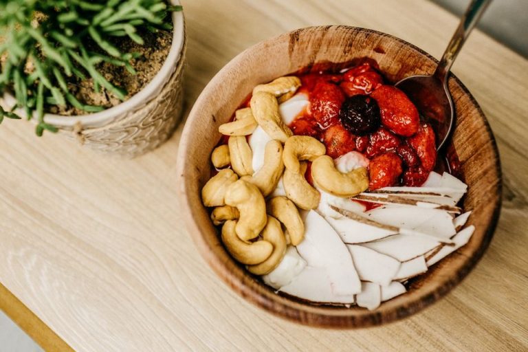 A varied plate includes several plant foods