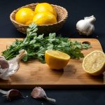 Fresh herbs and citrus ready for simple AIP cooking