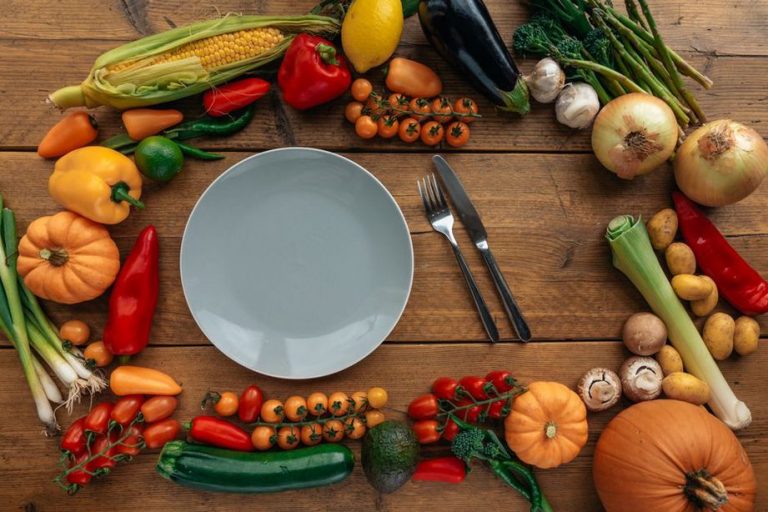 Common nightshade vegetables arranged for meal planning
