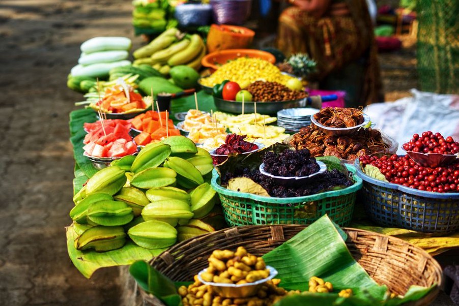 assortment of fresh vegetables and fruits