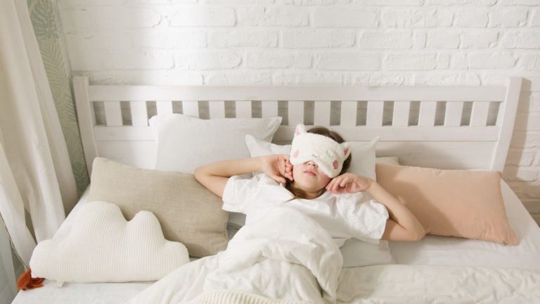 A serene bedroom setup promoting restful sleep