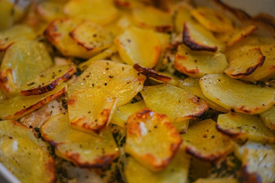 Soft roasted roots finished with fresh herbs