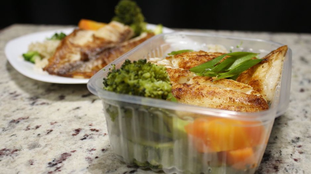 Prepared vegetables and protein ready for weekday meals