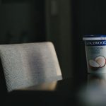 Coconut snack beside its ingredient label