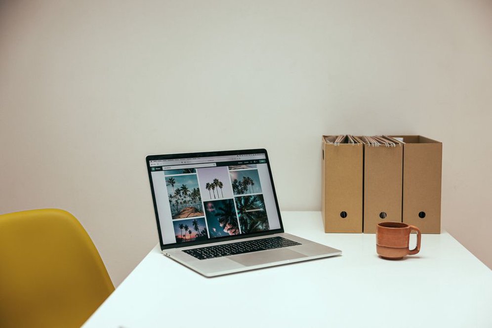 Project folders arranged in a shared workspace