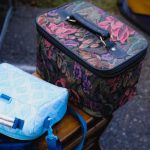 Packed meal and water bottle ready for transit
